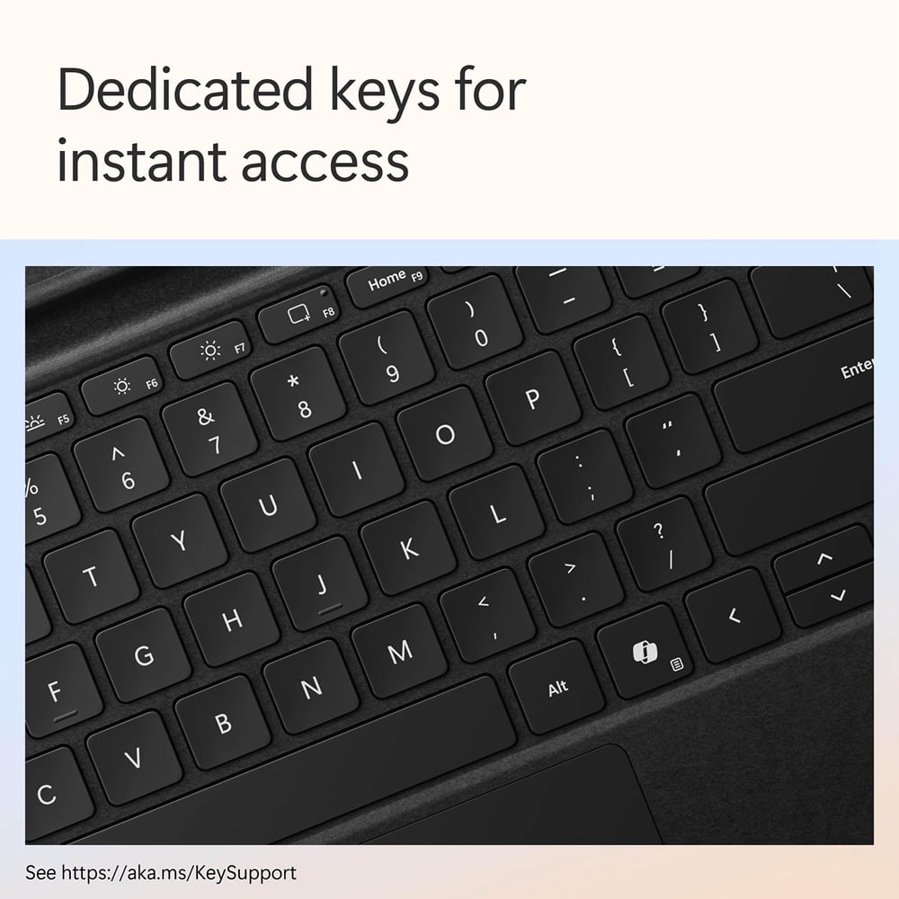 Microsoft Surface Pro Flex Keyboard for Pro 11th Edition/Pro 9/Pro 8 with Pen Storage, Black