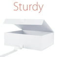 thumbnail image 5 of PKGSMART Large Gift Boxes with Ribbons, 5 White Gift Boxes with Magnetic Lids, 13.5x9x4.1 inches, 5 of 6