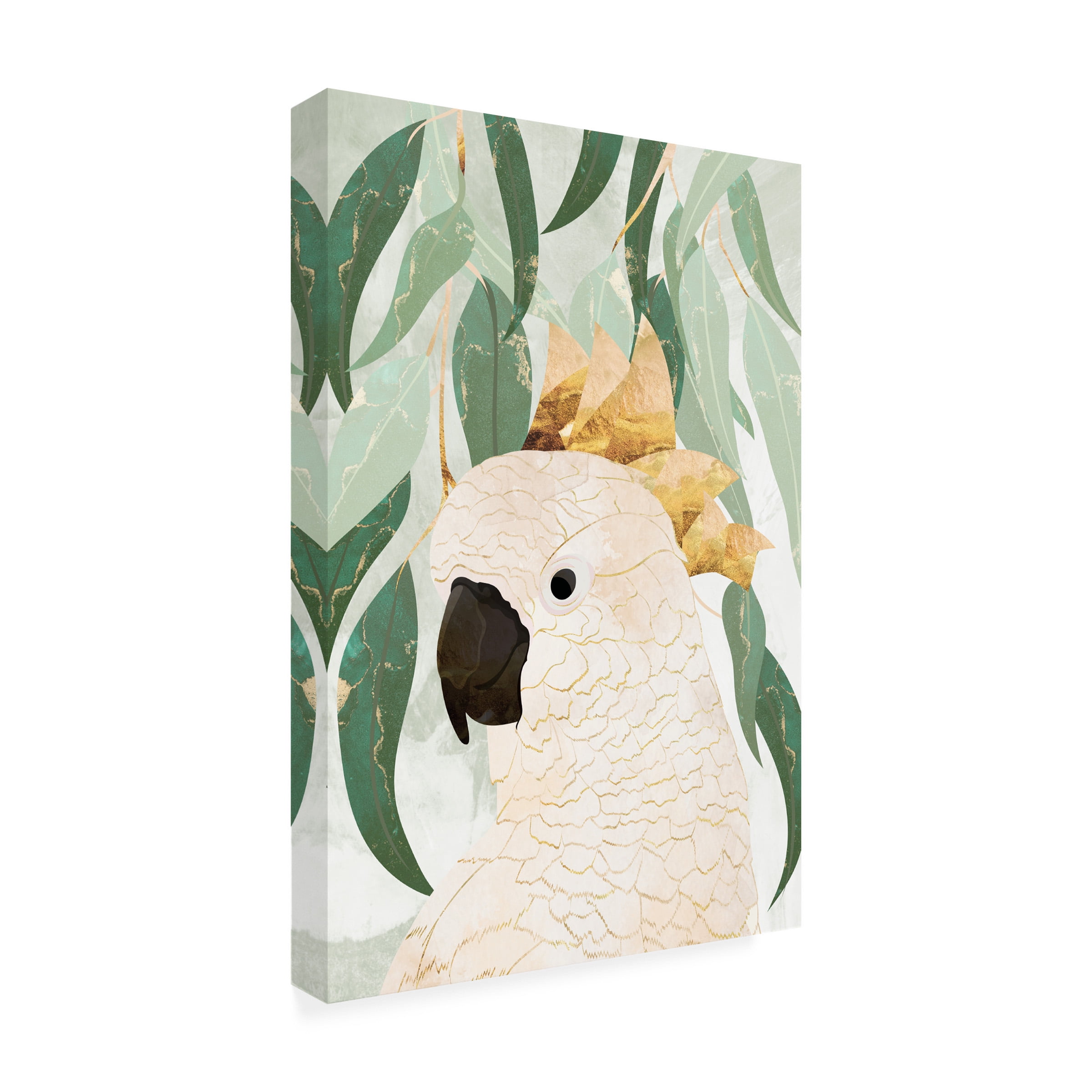 Sarah Manovski 'Sydney Opera Cockatoo with Eucalyptus' Canvas Art