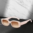 thumbnail image 6 of Rectangle Sunglasses Men Retro Style Sunglasses Eyewear Portable Lightweight Chunky Sunglasses Sun Glasses for Backpacking Stage Performance Jelly Pink, 6 of 8