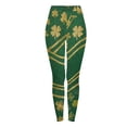 thumbnail image 3 of Hvot&aat Women's St. Patrick's Day Leggings Shamrock Stretchy Tights Yoga Pants Sports Fitness Peach Hip Stretch Pants, 3 of 7