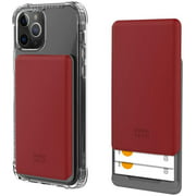 Design Skin Stick-on Sliding Card Holder, Universal Cell Phone Wallet Case with Hidden Card Slot, Compatible with All