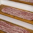 thumbnail image 2 of Colonial Mills HW57A008X028-7 8 x 28 in. Howell Tweed Stair Tread Mats, Red - Set of 7, 2 of 3