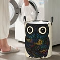 thumbnail image 4 of Goofa Owl with Mandala Printed Circular Hamper,Laundry Basket with Handles,Storage Baskets Foldable,Large Capacity Laundry Hamper-Medium, 4 of 8