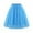 135#Sky Blue, variant on Women Midi Length Mesh Tulle Skirt Elastic Waist Layered Party Dance Tutu Skirt