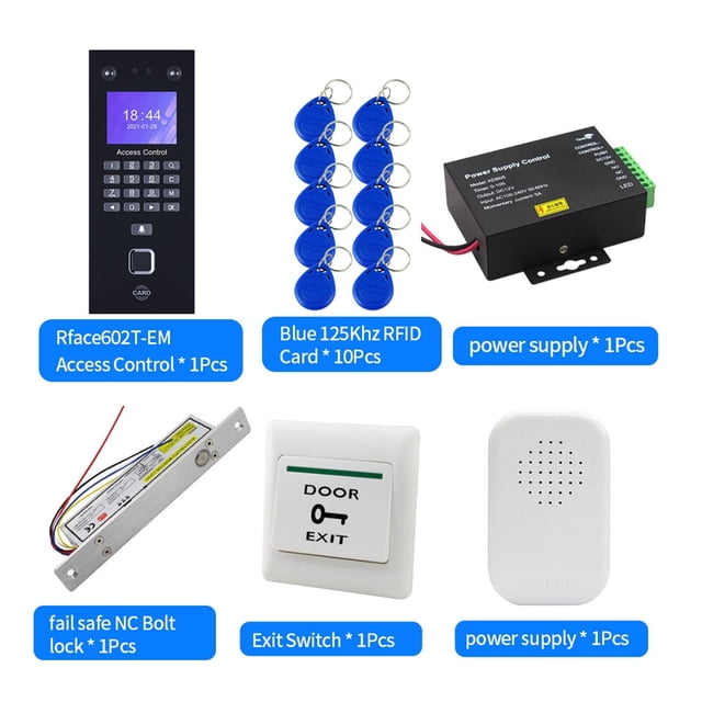 Dispositif de Reconnaissance par Empreinte Digitale Biométrique Système de Temps de Présence Kits RJ45 LAN Réseau Machine Électronique pour Bureau, Calculs Précis