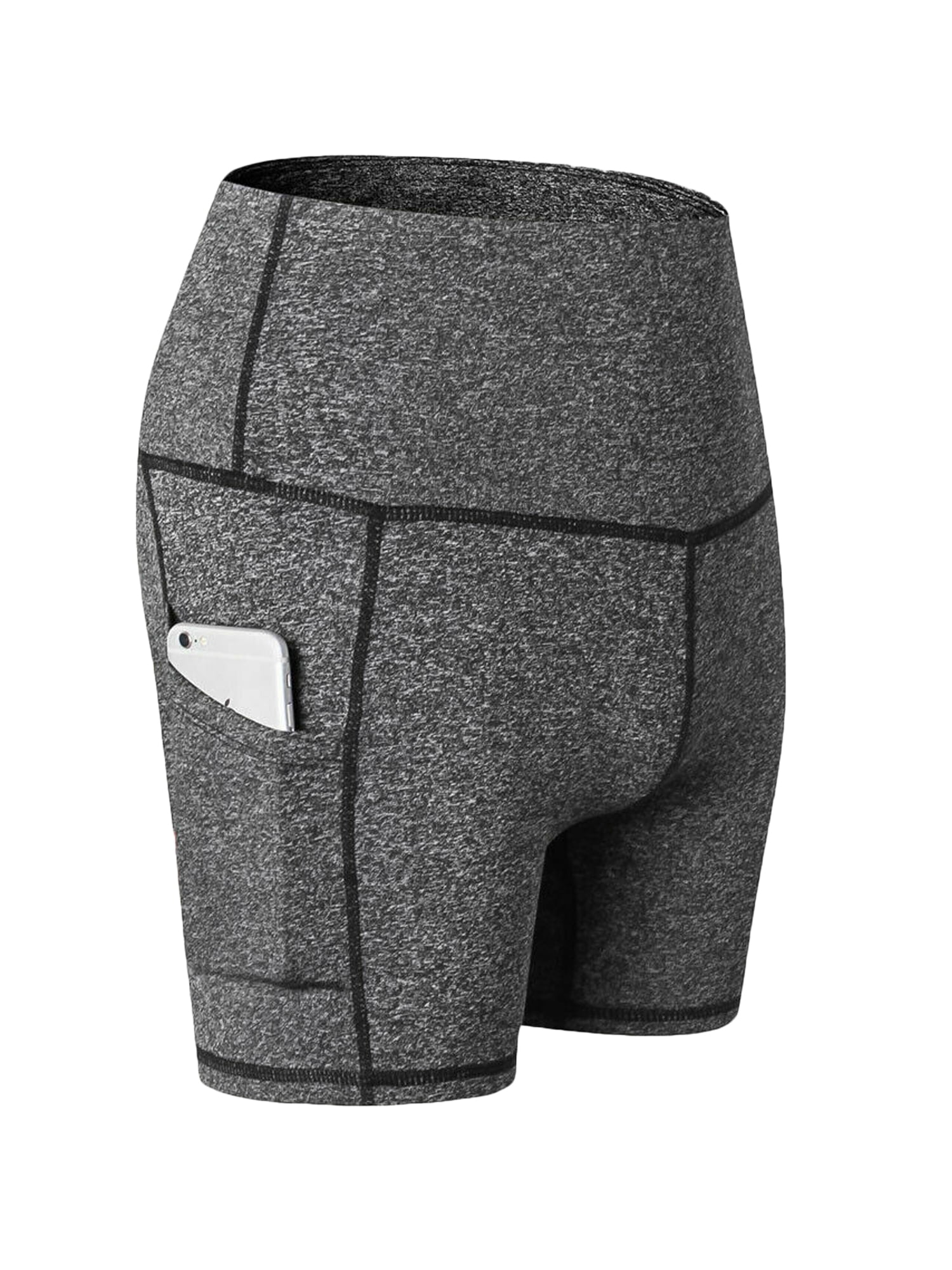 Liangchengmei High Waist Yoga Shorts for Women's Tummy Control Fitness