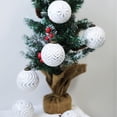 thumbnail image 4 of 8 Inch Retro Christmas Ball Ornaments, Reflective Plastic for Long-Lasting Color, Perfect for Holiday Tree Decorating, 4 of 8