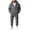 Gray, variant on Gfyviroh Men's Fleece Thermal 2 Piece Set Zip Up Hooded Coat with Warm Joggers Winter Outfit Thick Fuzzy Cozy Casual Lounge Set