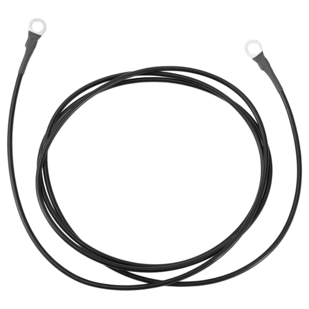 Cable de inversor de batería de 195cm 12 AWG 5/16" Cable de batería de cobre estañado Negro OT Tipo 1 Pc