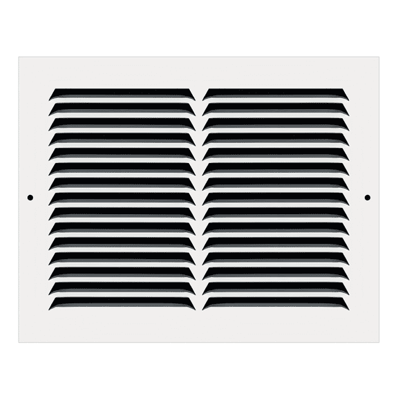 10" x 8" TruAire White Steel Wall Return Air Grille