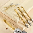 thumbnail image 6 of 6 Pack Titanium Coated HSS Twist Bits, 3-8mm Serrated Side Cut Bits Woodworking Tools for 2Xk13855, 6 of 7