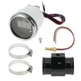 thumbnail image 1 of Kit de medidor de temperatura de agua digital universal Unique Bargains de 1.50" con adaptador de sensor de radiador de tubo de junta negra 100-300F - DC 12V con pantalla LED automotriz, 1 of 7