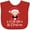 Red, variant on Inktastic Babys 1st Christmas Santa Claus Boys or Girls Baby Bib