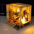 thumbnail image 4 of Hut Model Creative Delicate Decor Full-color Manual Book Nook Shelf Miniature Hut Doll Birthday Gift, 4 of 11