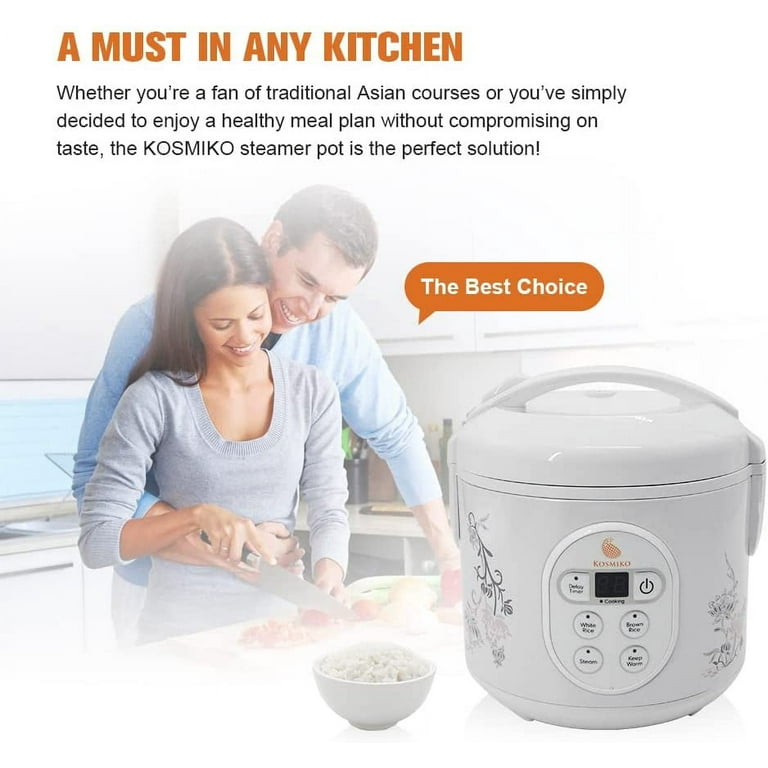 KOSMIKO Rice Cooker and Instant Pot Vegetable Steamer Combo for Your  Kitchen