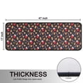 thumbnail image 5 of Kitchen Rugs Sets Of 2,Dark Christmas Drink and Cookie Pattern Anti Fatigue Kitchen Mat Rugs Non Slip Washable,Decorative Kitchen Floor Mats for Kitchen,Sink,Laundry,17"x47"+17"x47", 5 of 5