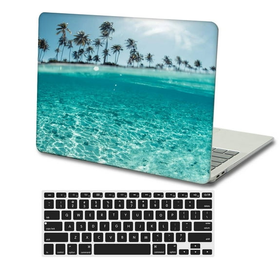 KSK KAISHEK Only Compatible Old Version MacBook Air 13 inchs Case 2010/2013/2014-2017 Released Model A1369/A1466, Plastic Hard Shell Case Cover + Black Keyboard Cover, Landscape A 6