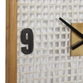 thumbnail image 4 of DecMode 24 x 24 In. White Wood Farmhouse Wall Clock, 4 of 9