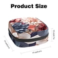 thumbnail image 2 of Petal Flower Mini Plush Sanitary Napkin Pouch - Makeup Bag, Period Bags for School, Small Travel Toiletry Bag for Women - 4.7x6.6x6.6 in, 2 of 6