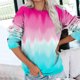 thumbnail image 2 of Gibobby Sudaderas para mujer oferta Sudadera de manga larga con estampado gráfico de letras y cuello redondo para mujer(Rosa,G), 2 of 4