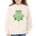 thumbnail image 6 of Otqutp Kids Crewneck Sweatshirt Girls Thin Pullover Sweatshirts St Patricks Day Casual Long Sleeved Shirt Teens Shamrock Print Tops, 6 of 8