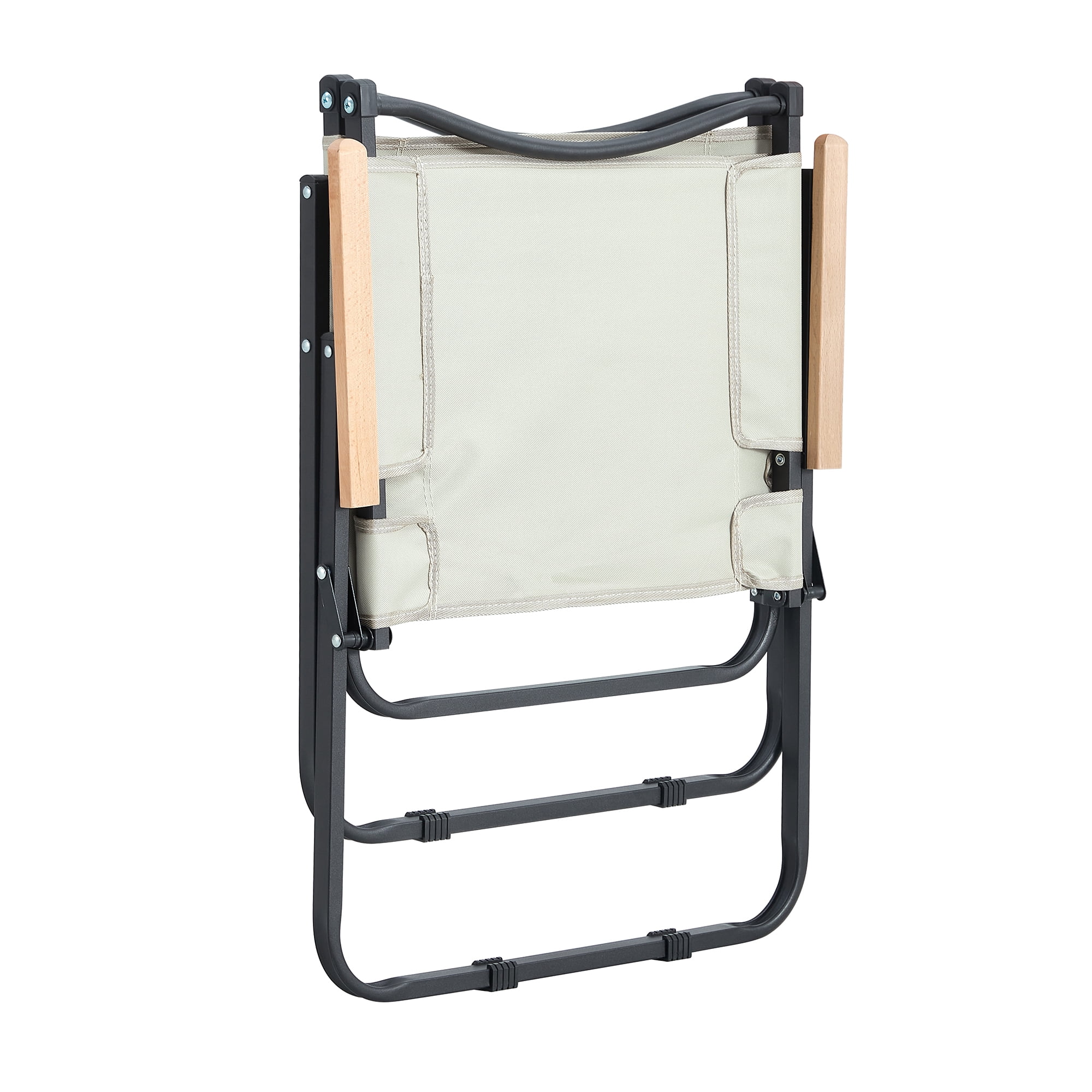 MAYEERTY 1-Piece Folding Outdoor Chair with Armrests and Anti-Slip Feet
