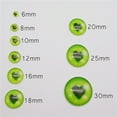 thumbnail image 3 of 30 Pairs 12mm Glass Animal Toy Eyes Heart Pupil Dragon Eye Cabochons Luminous Flat Back Cat Eye Embellishment for DIY Crafts Decor and Toy Doll Making, 3 of 6