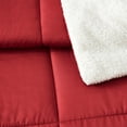 thumbnail image 4 of Serta So Cozy 5-Piece Sherpa Reverse Comforter Set, Red, King, 4 of 7