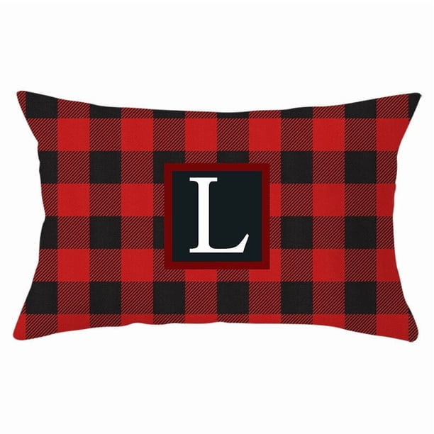 Funda de almohada navideña con diseño de muñeco sin rostro, gnomo enano, duende, enrejado, árbol de Navidad, copo de nieve, lino estampado, funda de almohada para sofá, funda de almohada de piel de me