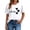White, variant on ZZwxWA Womens Valentine's Day Short Sleeve Tops Summer Love Heart Print T Shirts Round Neck Casual Fashion Basic Tee Tunics