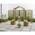 thumbnail image 3 of BrylaneHome Outdoor Weatherproof Polypropylene Set of 2 Trellis Fence for Climbing Plants Garden 54" H, 3 of 3