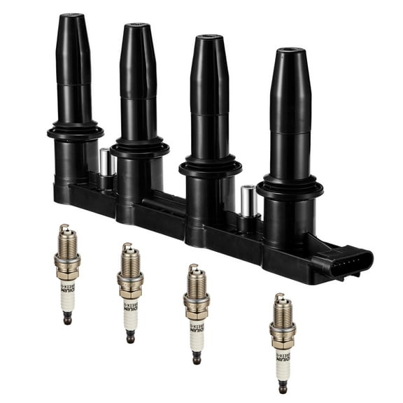 BDFHYK 1 Ignition Coil Pack UF620 and 4 Iridium Spark Plugs 4504 Compatible with Chevy 2013-2015 Cruze 2013-2017 Sonic 2010 Pontiac G3 1.6L 1.8L L4 90919-02247 C1646 5C1703 D517C