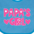 thumbnail image 4 of Inktastic Papa's Girl Girls Baby Bib, 4 of 4