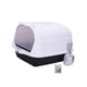 thumbnail image 4 of Caja de arena para gatos con capucha, caja de arena para gatos completamente cerrada con puerta delantera, caja de arena para gatos, contenedor de are Negro, 4 of 8