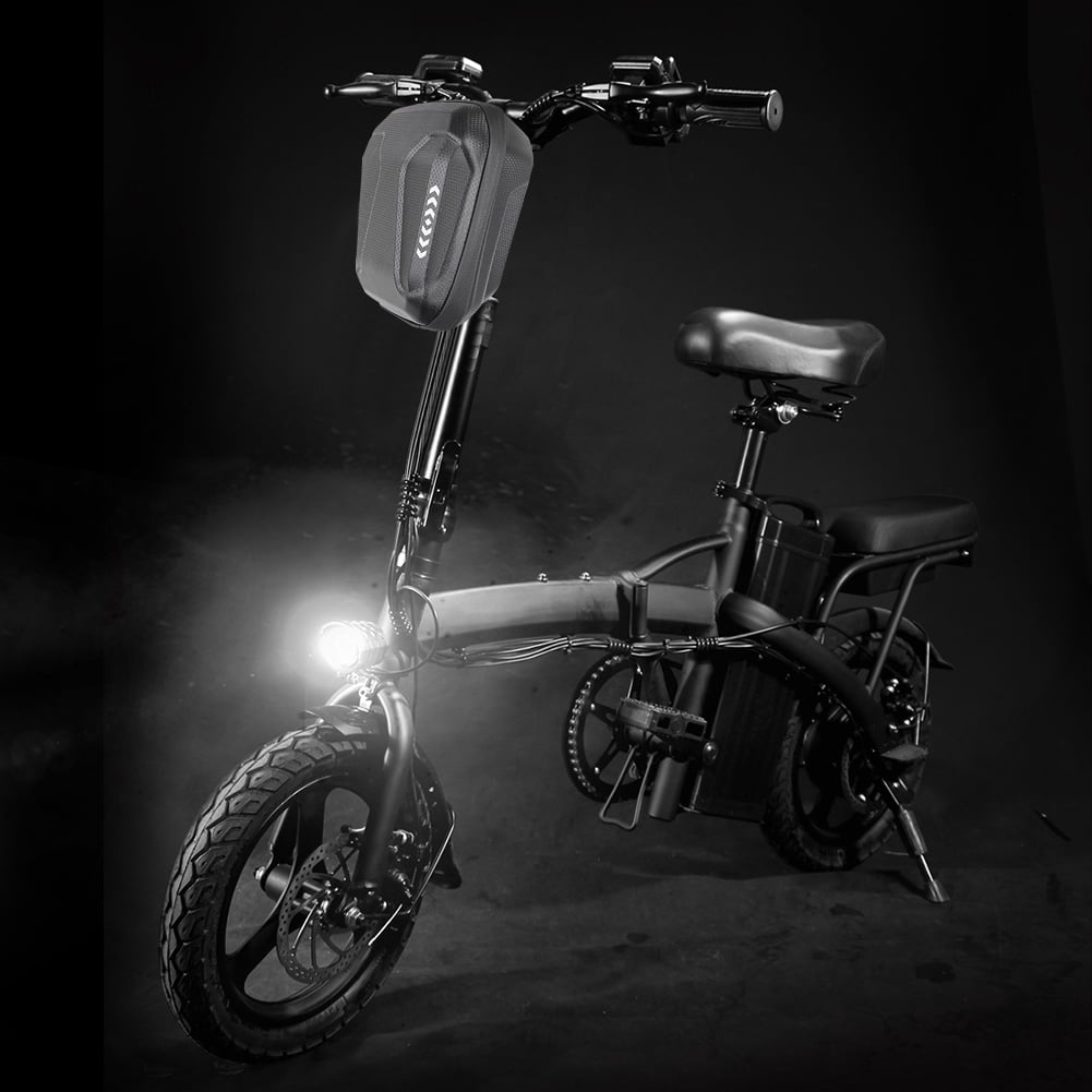Yucurem Electric Scooter Bag Waterproof Folding Bike Head Handle Bags for M365 Pro Scooter Spare Parts (Black)