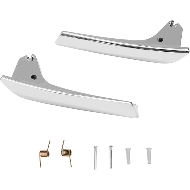HUGFEGWE Interior Door Handle Set, Compatible with 2007-2014 Chevy Silverado Tahoe Avalanche Cadillac Escalade GMC Yukon, Chrome Front Inside Left Driver & Right Passenger Side | Replaces#