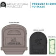 thumbnail image 4 of Architectural Mailboxes Classic Plastic Mailbox and Post Kit, GCL100MAM, Mocha, 4 of 13