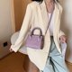 thumbnail image 5 of Bolsa Bolsos de hombro de piel de cocodrilo para mujer, bolso cruzado pequeño puro (púrpura) JShteea Para Estrenar, 5 of 8