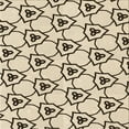 thumbnail image 1 of Ahgly Company Machine Washable Indoor Square Transitional Wheat Beige Area Rugs, 6' Square, 1 of 7