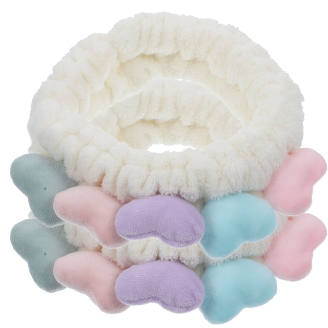 unbranded 2Ud Hair Elastic Bands Beige Para Spa Y Ducha Con Ajustable Y Acabado Premium