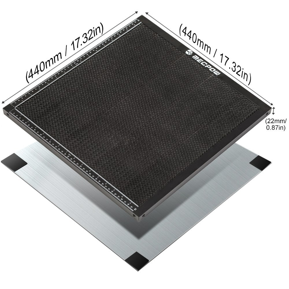 H44 440x440mm Laser Engraver Honeycomb Working Table Board Platform - Compatible with Diode and CO2 Laser Machines-Mecpow