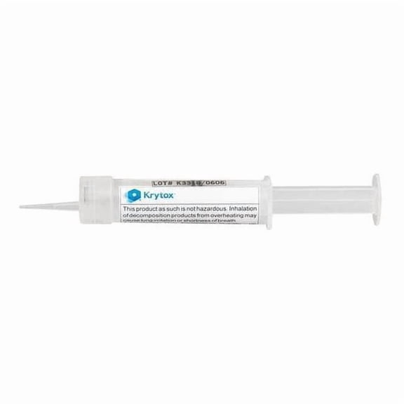 Krytox 0.5 oz., Syringe, Synthetic, White GPL-222