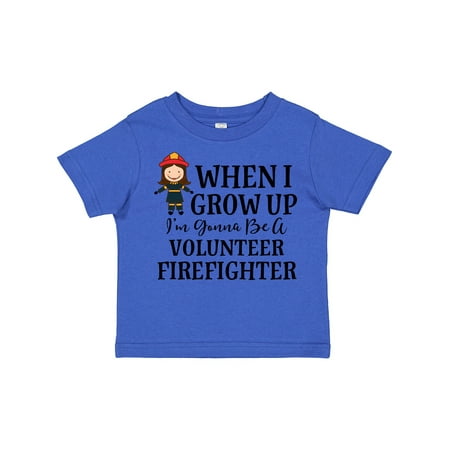 

Inktastic Volunteer Firefighter Future Girls Gift Toddler Toddler Girl T-Shirt