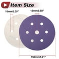thumbnail image 5 of Unique Bargains 50 Pcs Car Wood Sanding Discs Smoothing Hook & Loop Sandpaper for Woodworking, Automotive Refinishing 5.91" 7 Hole 500 Grit Purple Ceramic Abrasive, 5 of 6
