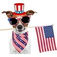 thumbnail image 4 of American Flag Dog Bandanas, Multiple Sizes Offered, Triangle Dog Scarf Patriotic 4th of July Dog Bandanas for Large X-large Dogs (X-Large, Independence Day-2), 4 of 5