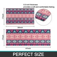 thumbnail image 7 of Pink and Teal Geometric Boho Pattern Kitchen Rugs Sets Of 2,Anti Fatigue Kitchen Mat Rugs Non Slip Washable,Decorative Kitchen Floor Mats for Kitchen,Sink,Laundry,17"x30"+17"x47", 7 of 7