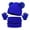 Blue, variant on Linfrsh 3Pcs Kids Hat Scarf and Snow Gloves Set, Winter Knit Warm Soft Pom-Pom Beanie Outdoor for Boys Girls and Toddlers