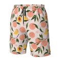 thumbnail image 4 of Pofeuu Peach With Leaves1 Prin Men's Swim Trunks Quick Dry Bathing Suit Swimming Board Shorts Mesh Lining Beach Swimwear-X-Large, 4 of 6