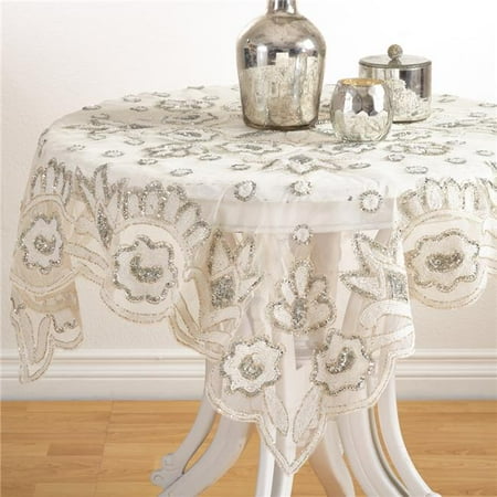 

Saro Lifestyle BD05.S40S Lakshmi Hand Beaded Design Topper Silver